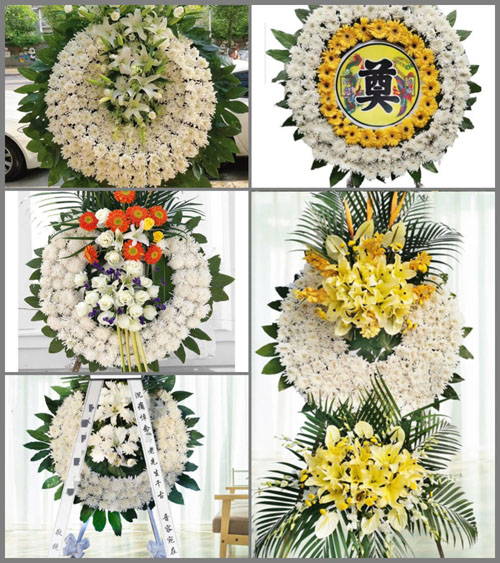 湖北孝感市应城市城北街道高桥村花圈速递